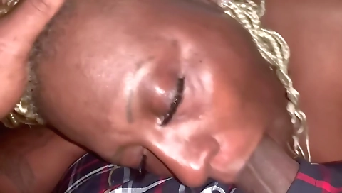 Mature woman takes a cum-hoid winning