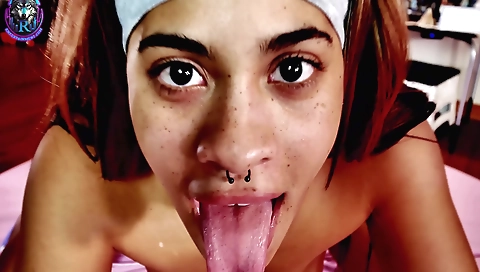 Hot blonde fucked in sexy lingerie