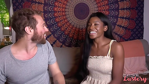 Sexy young chick masturbates with her feet