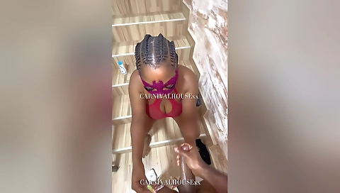 Blonde slut gets fucked by her boyfriend