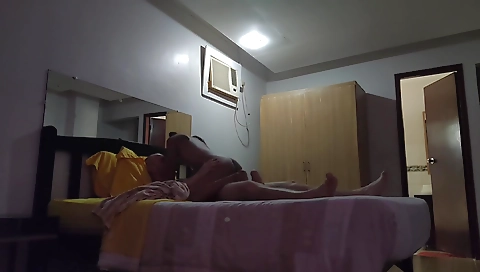 Horny couple fucking on cam